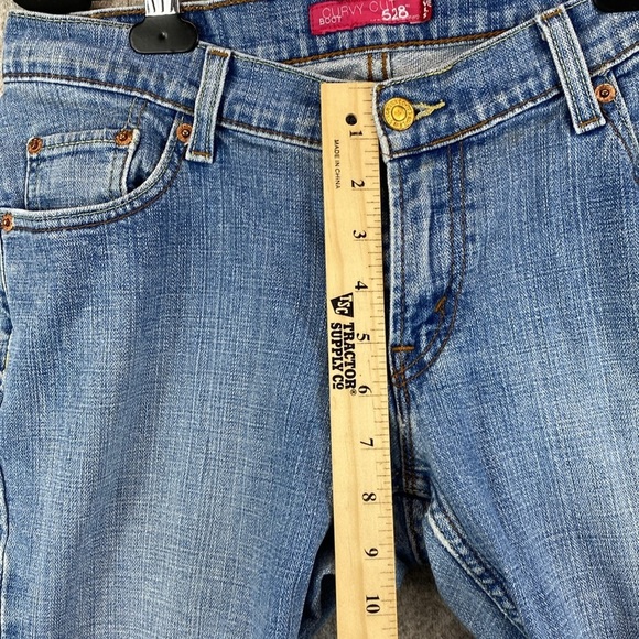 Levi’s 528 low rise curvy bootcut size 11 stretchy Y2K edgy cut date 2008 - Picture 4 of 12